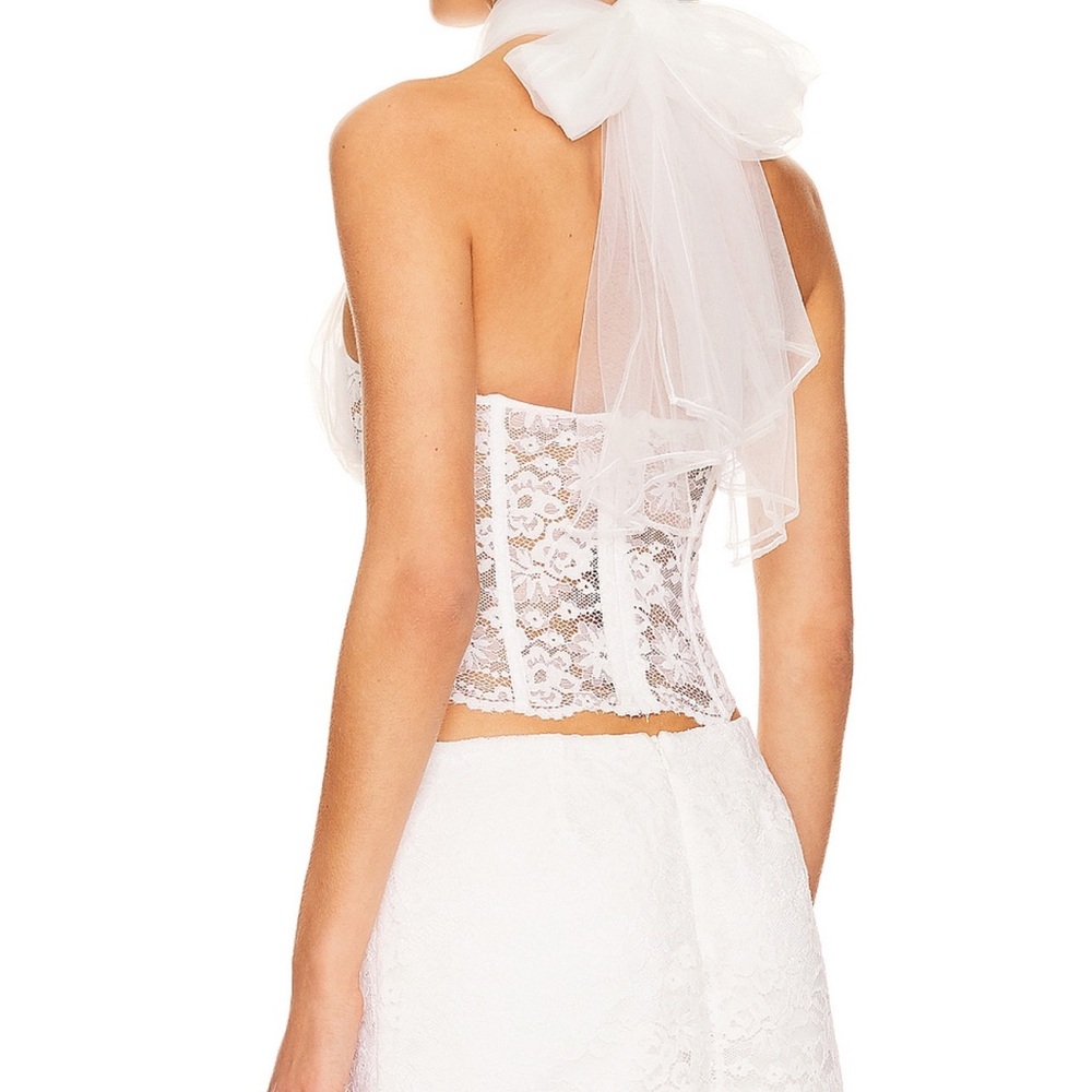 Lovers + Friends Elliot Top in White Lace NWT - Picture 5 of 8